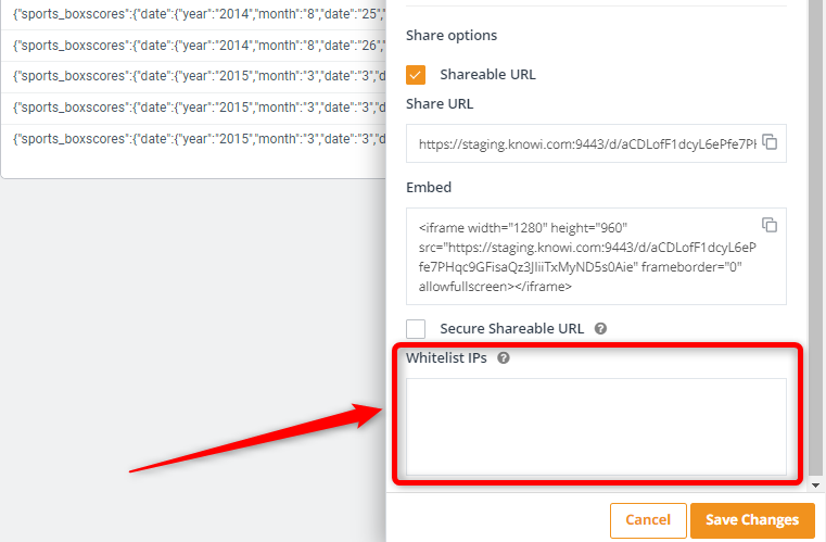 Whitelist IPs